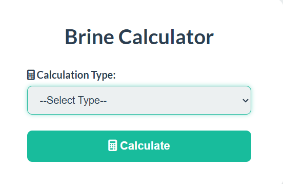 Brine Calculator